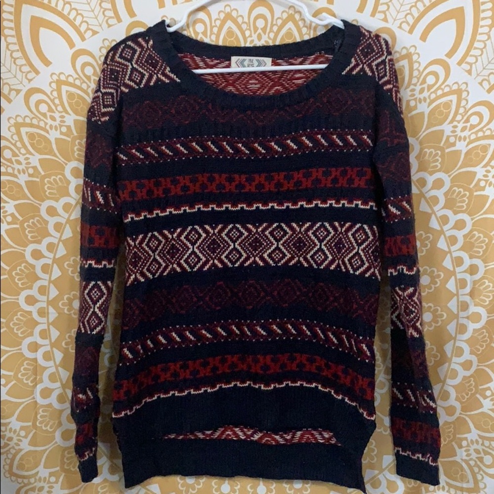 Dark Patterned Sweater